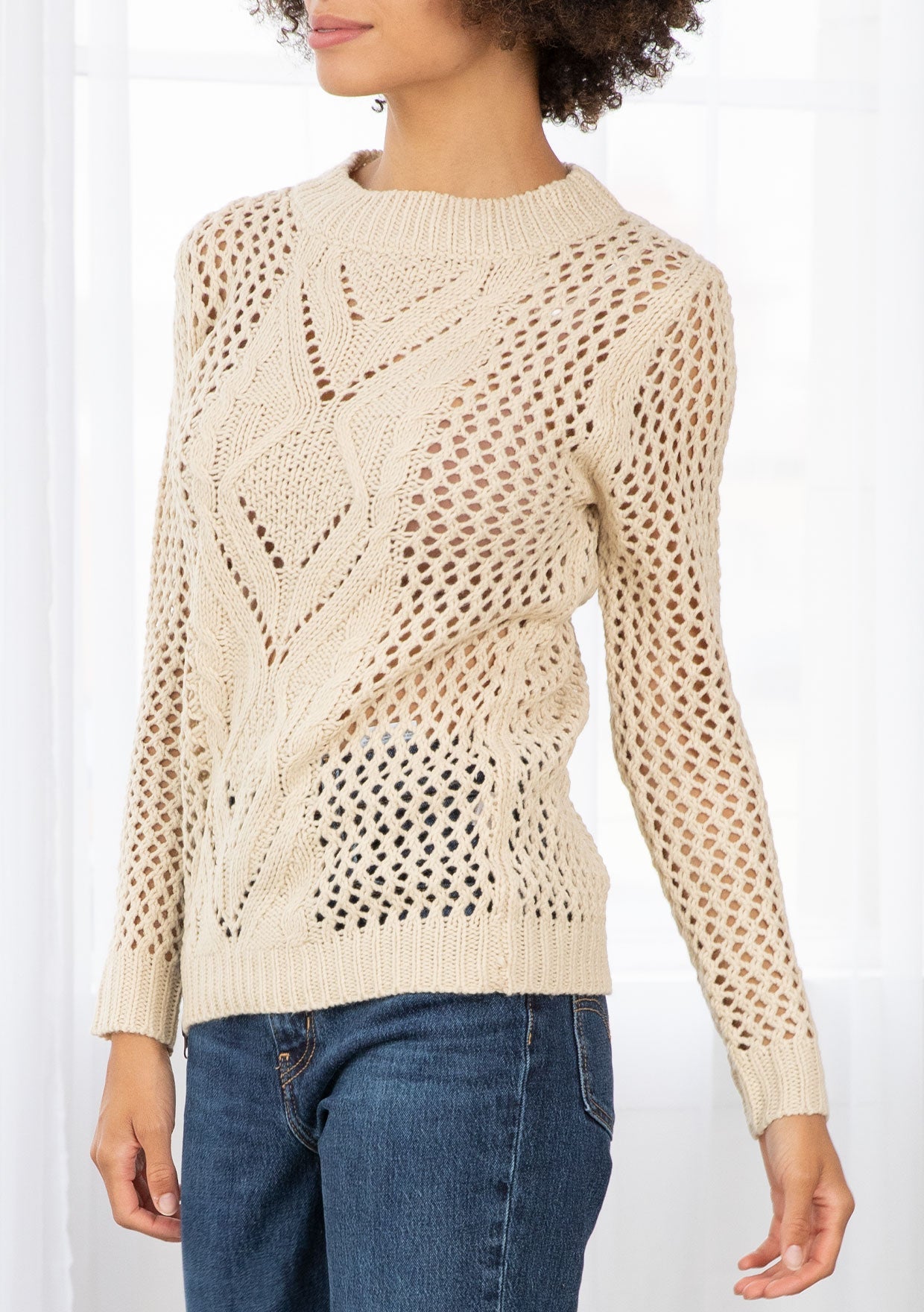 Monet Crochet Pullover