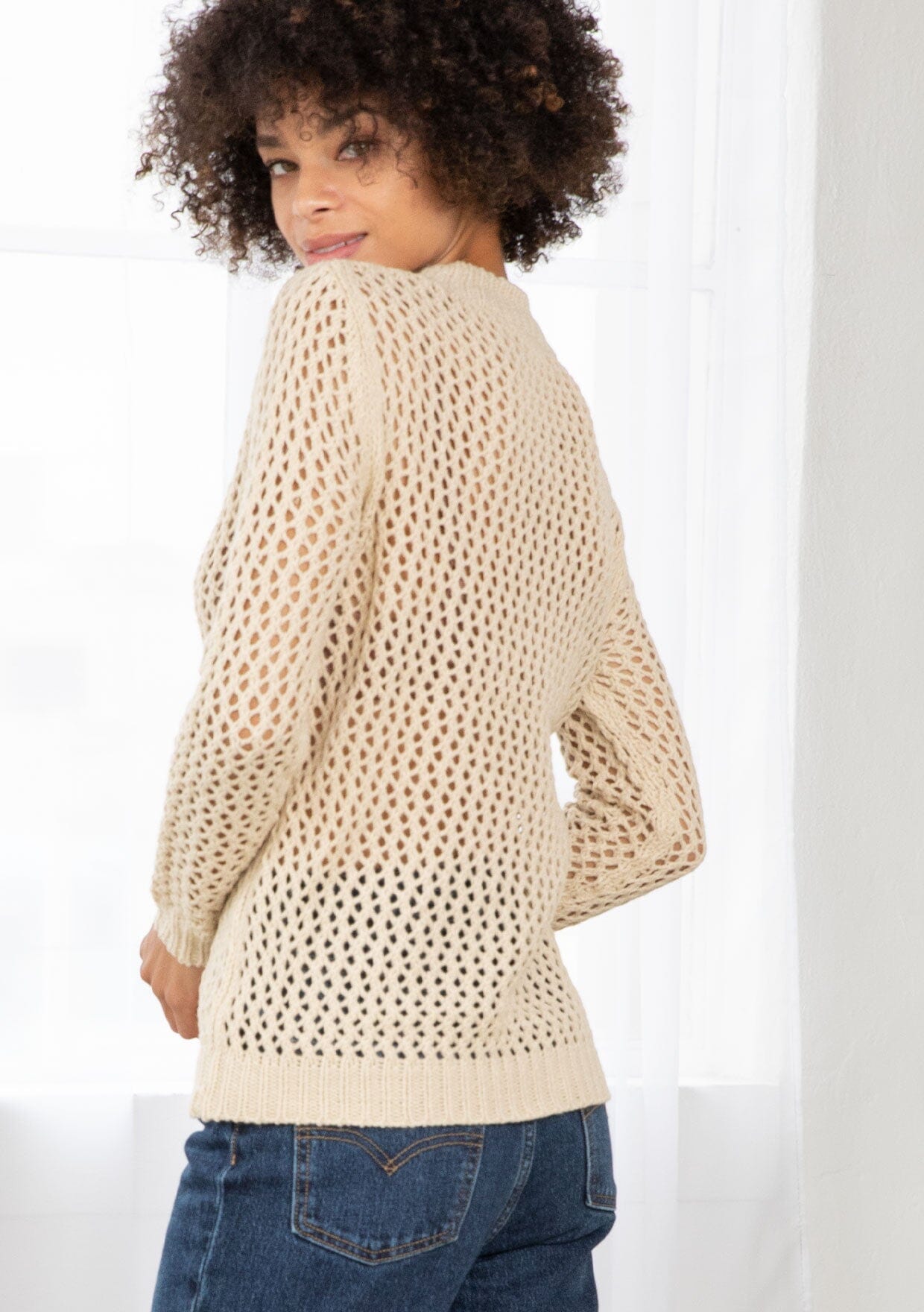 Monet Crochet Pullover