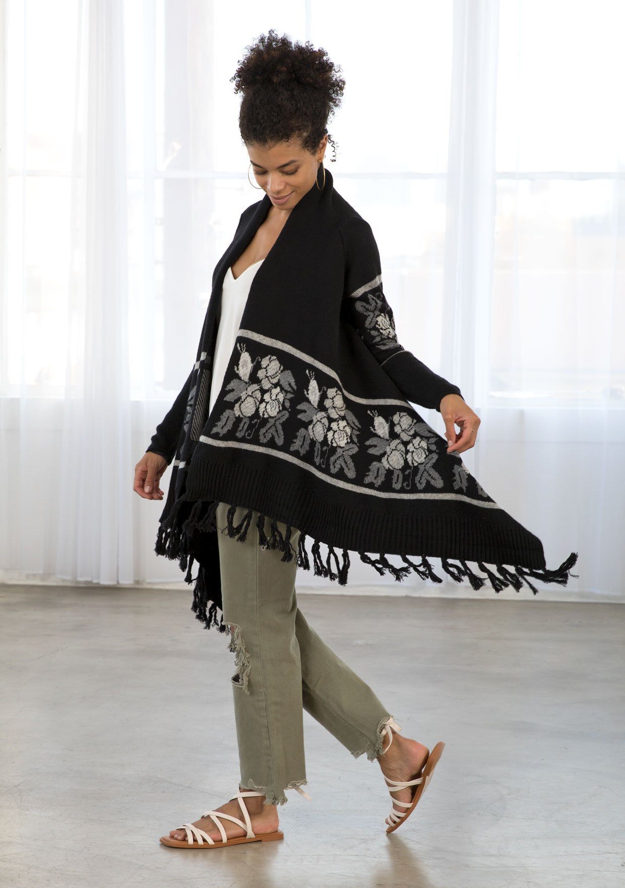 Cassie Fringed Cardigan