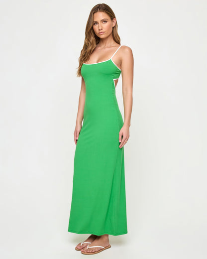 Jordana Dress - Clover-Cream