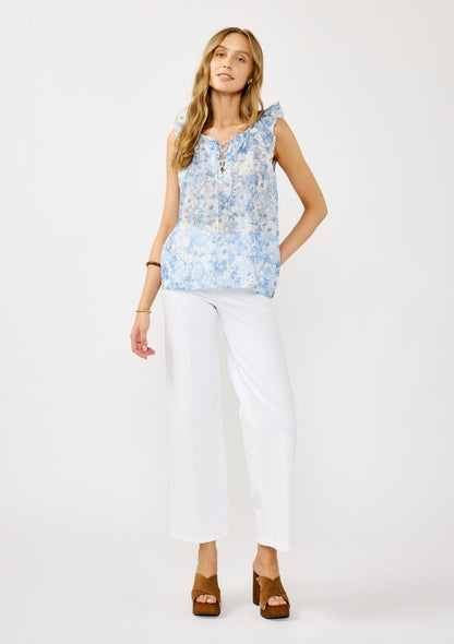 Botanic Muse Flutter Sleeve Top