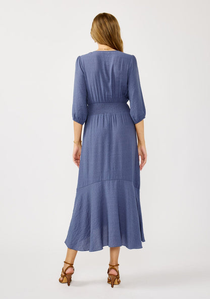 Pate Twist Front Maxi Dress