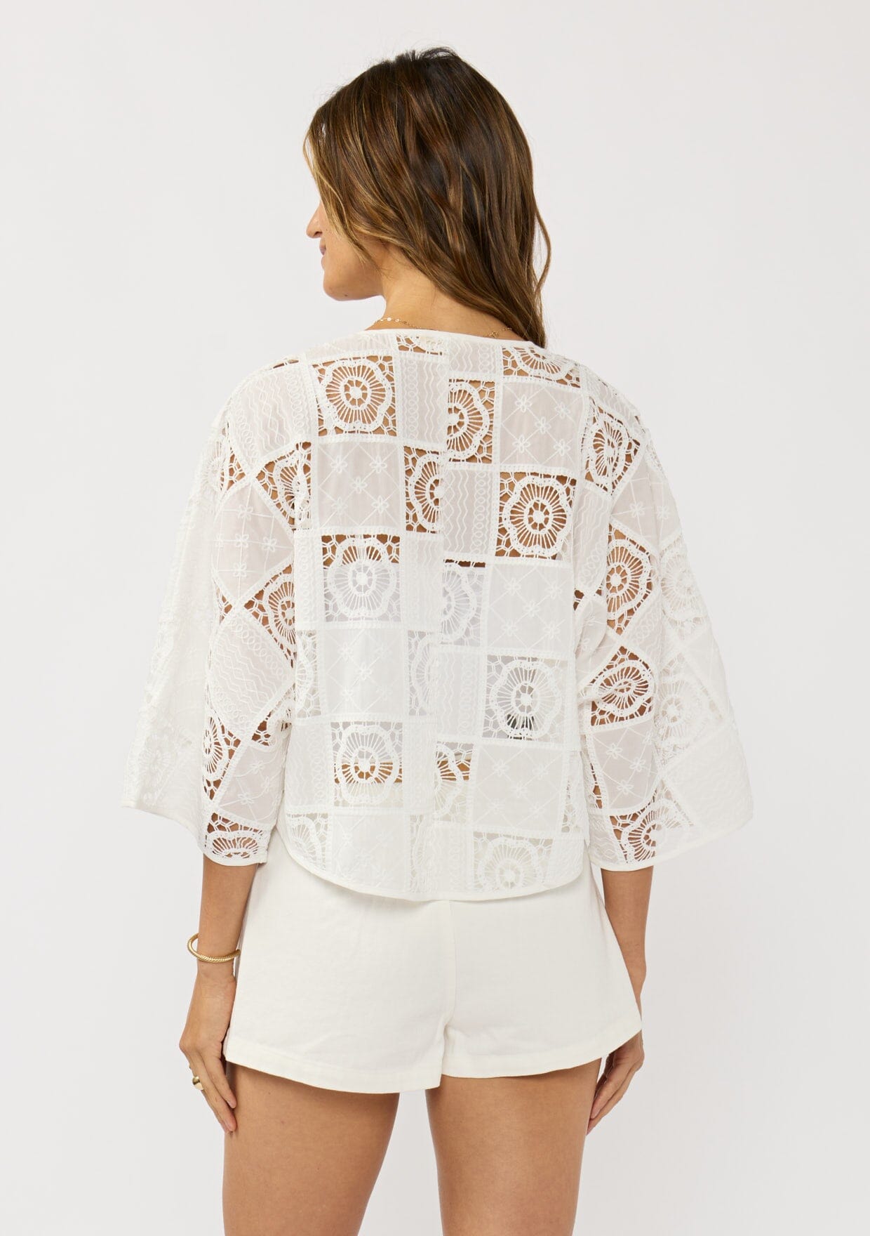 Lacey Tie Front Top