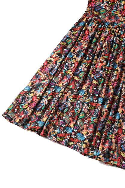Billie Long Sleeved Pop Art Dress