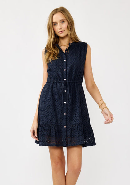 Jane Eyelet Mini Dress
