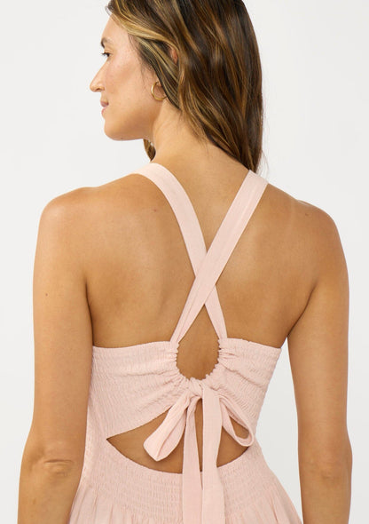 Lura Smocked Midi Dress