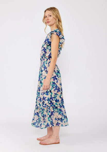 Serene Floral Midi Dress