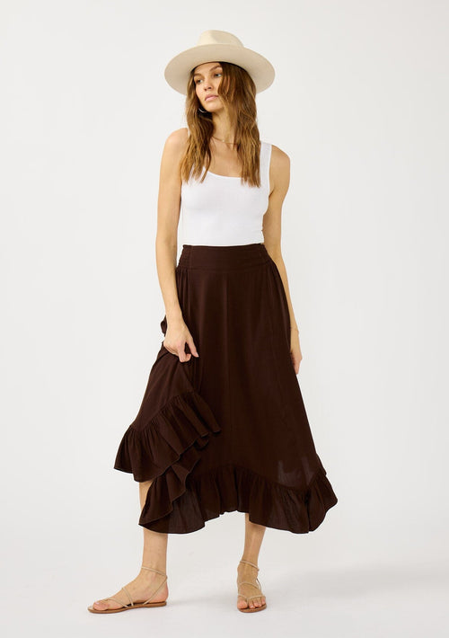 Lainey Ruffle Maxi Skirt