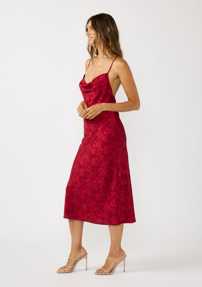 Wild Rose Midi Dress