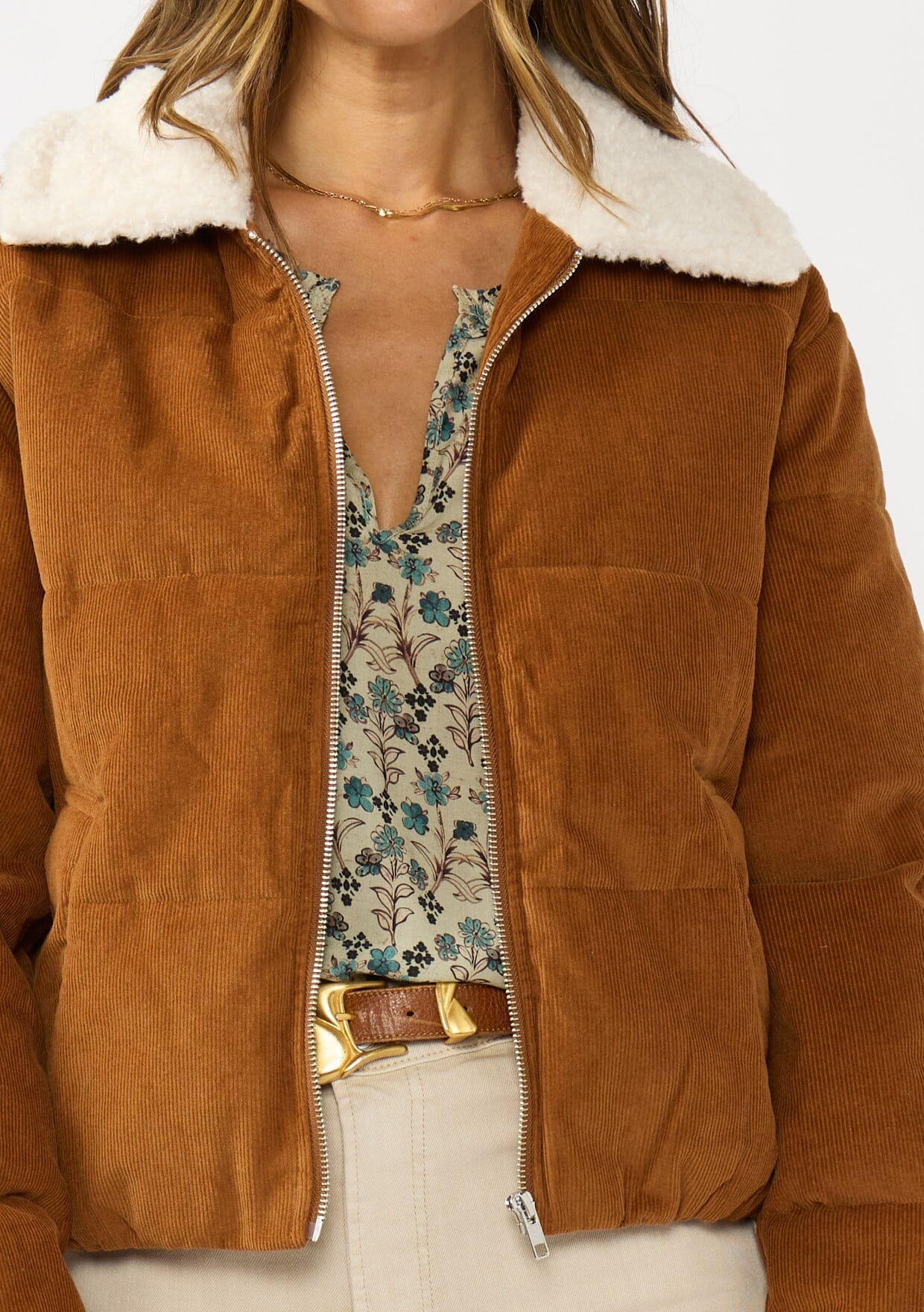 Wrangler Corduroy Puffer Jacket