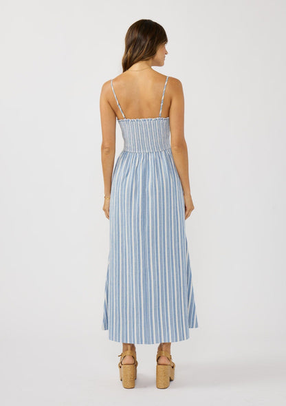 Coastal Striped Maxi Dress