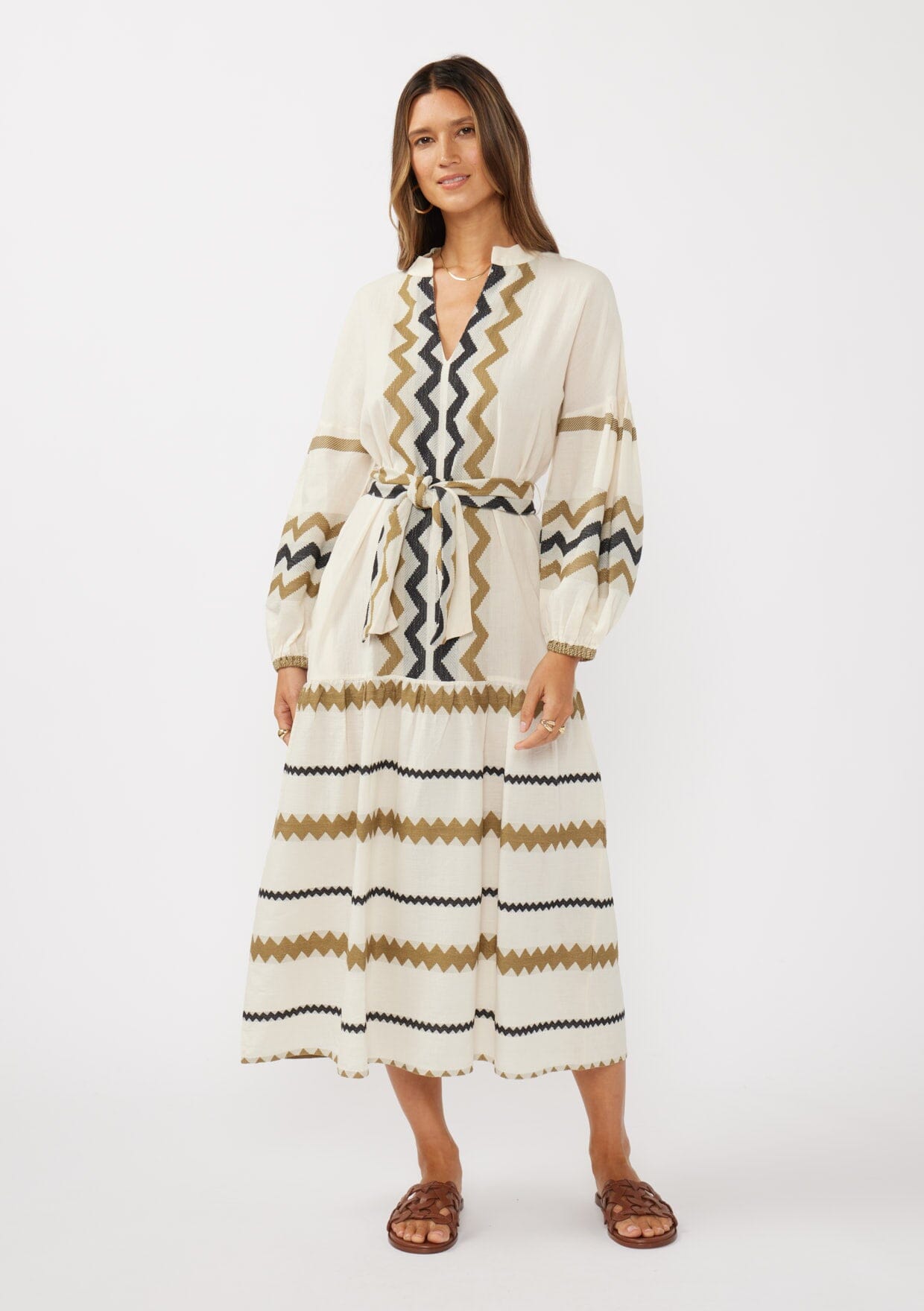 Mona Jacquard Maxi Dress