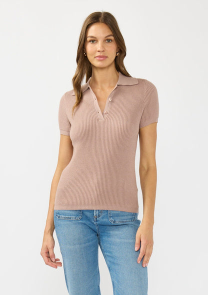 Lynn Waffle Knit Polo