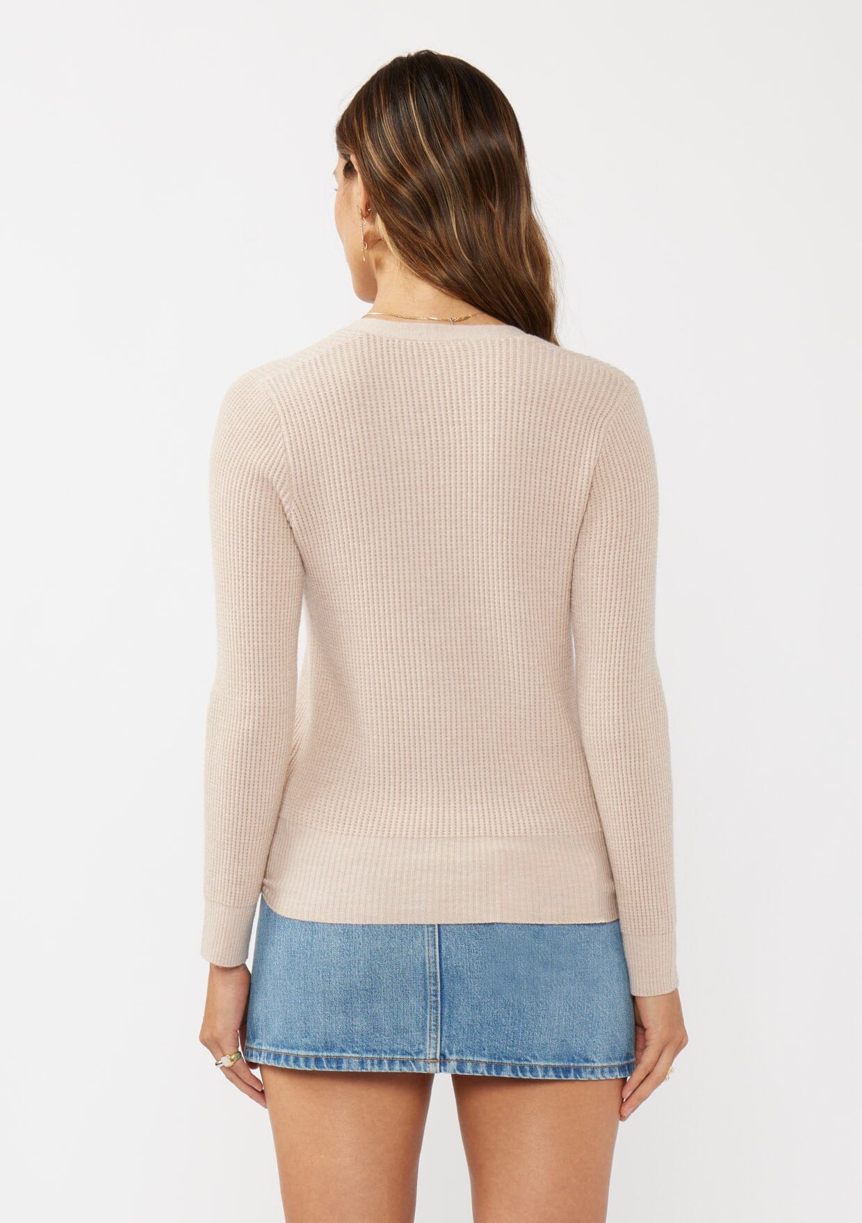 Casey Waffle Knit Wrap Sweater