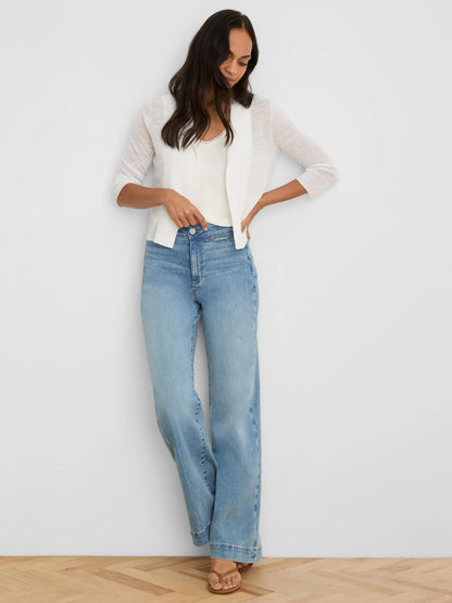Featherknit Collared Cardigan