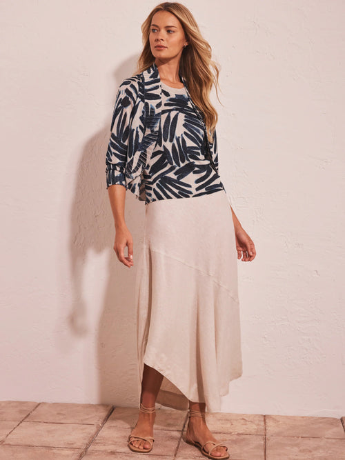 Painted Palms Bolero Cardigan