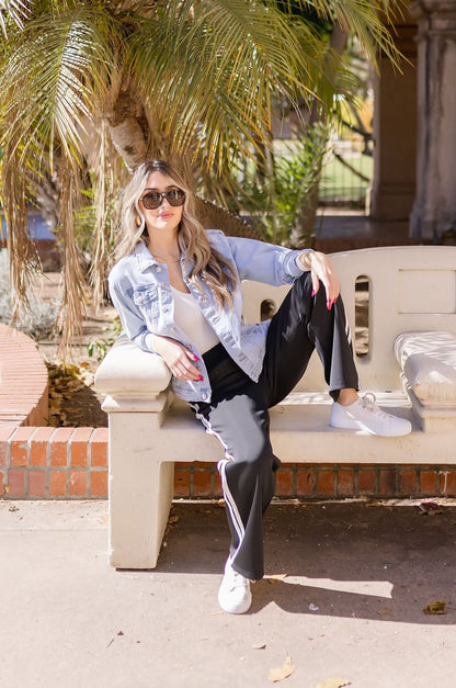 Charlotte Long Sleeve Denim Jacket Light Wash