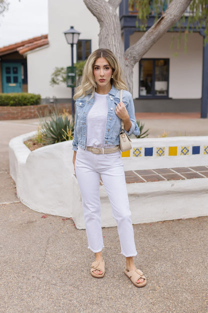 Charlotte Long Sleeve Denim Jacket Light Wash