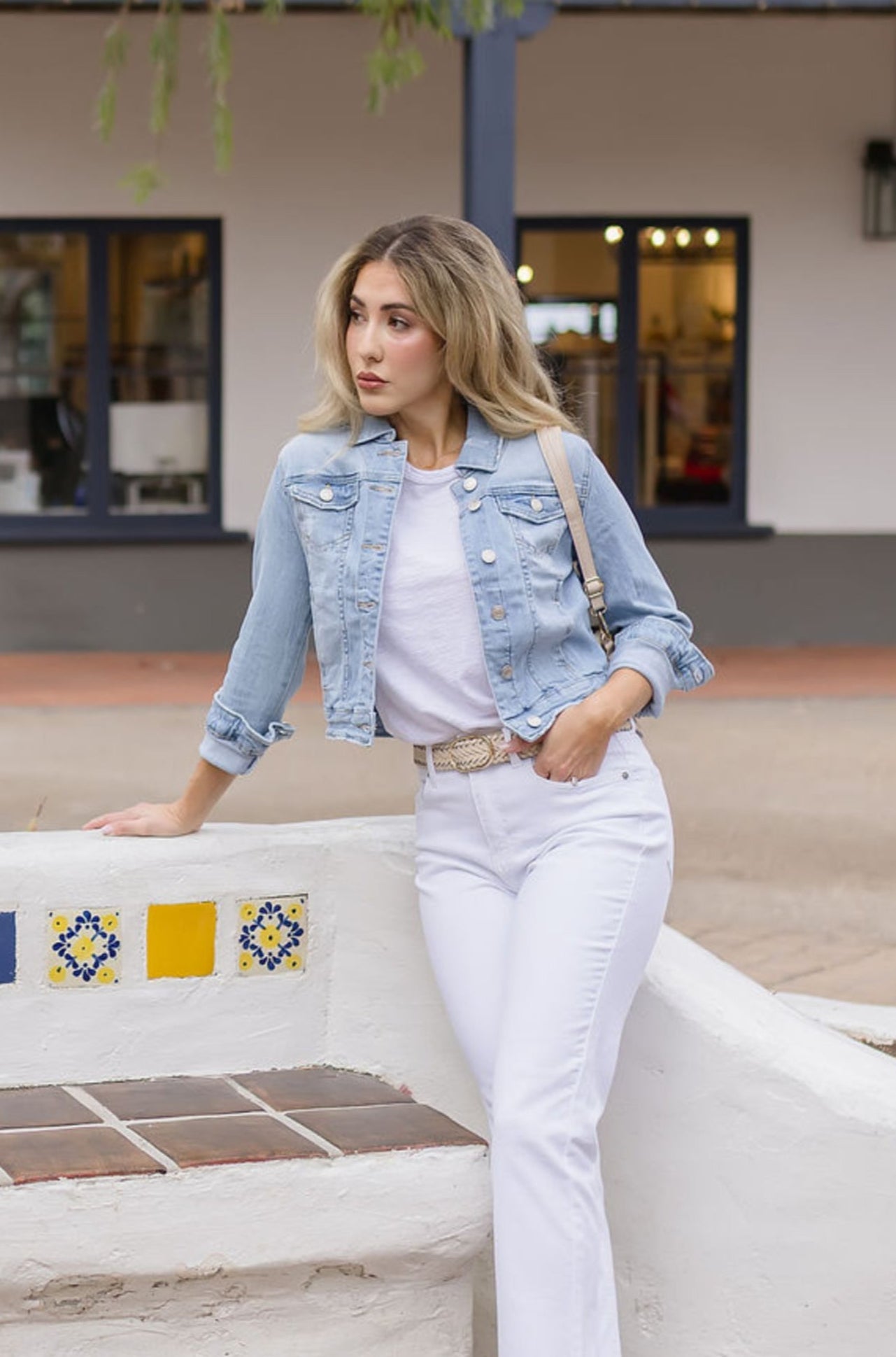 Charlotte Long Sleeve Denim Jacket Light Wash
