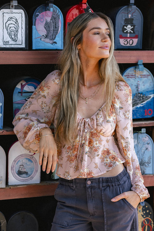 Noa Naya Floral Long Sleeve Top