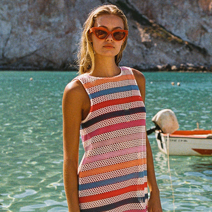 Poolside Dress In Summer Stripe