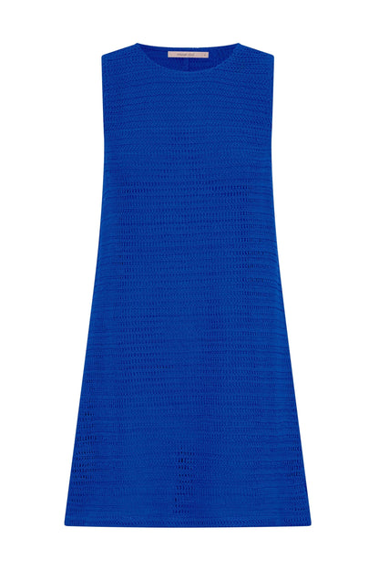 Poolside Mini Dress In Cobalt
