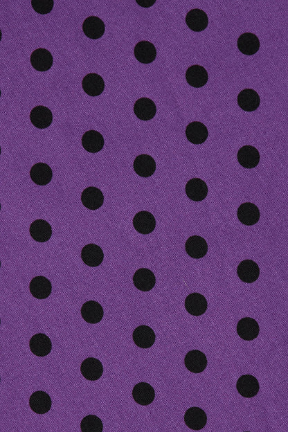 Lily Purple Polka Dot Off Shoulder Dress