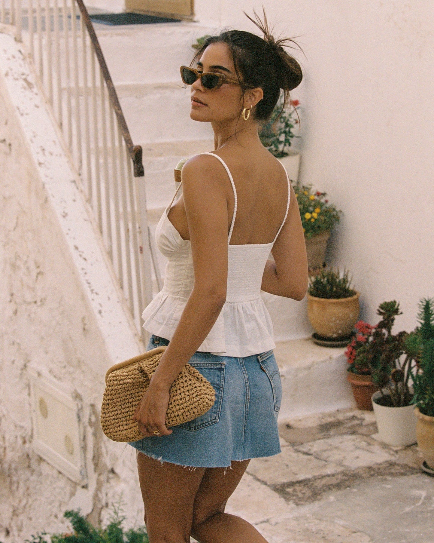 Clover Top - White