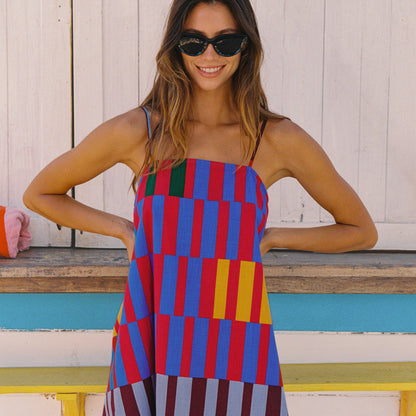 Ramie Mini Dress In Ataya