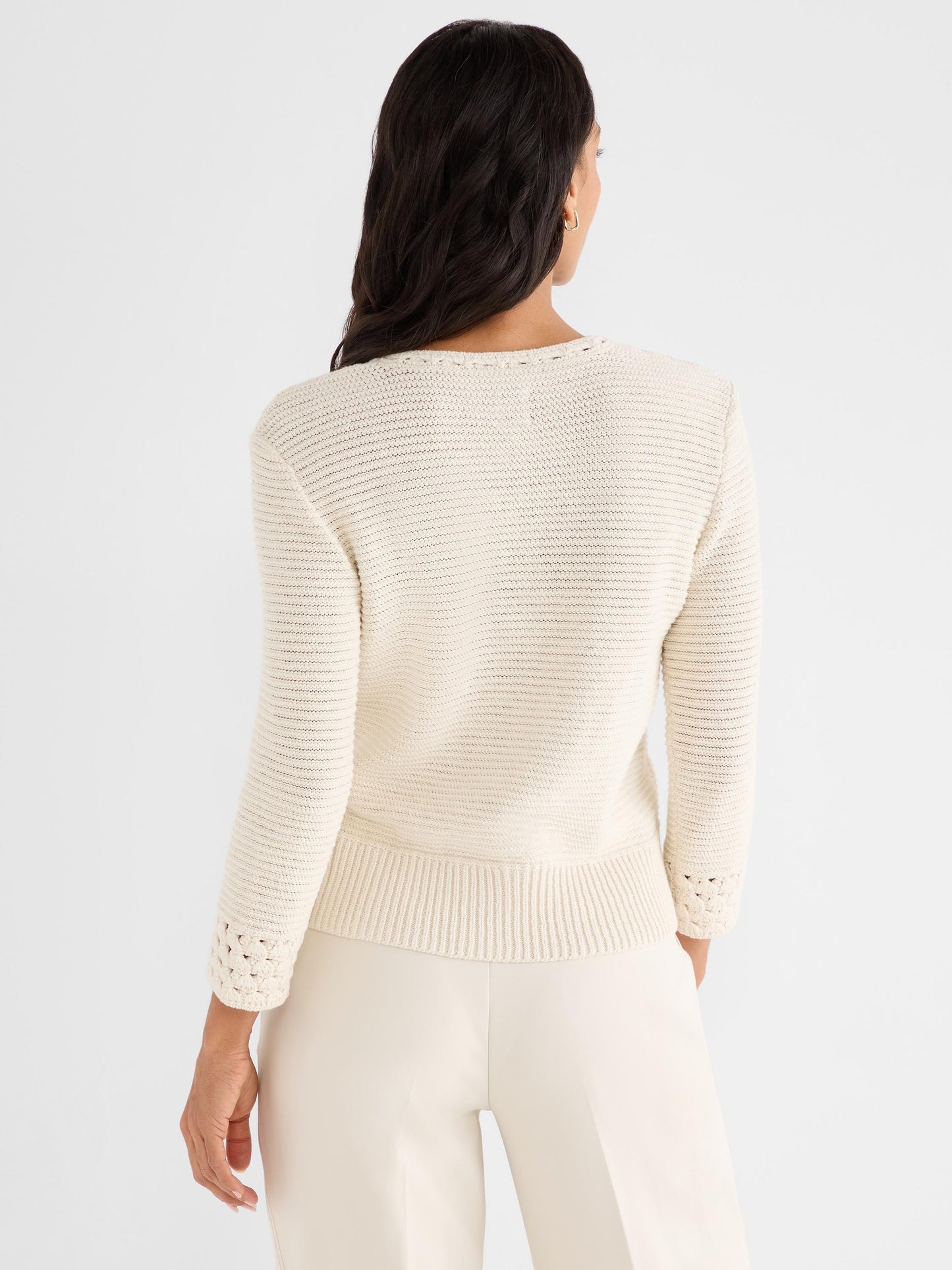 Edged Pop Stitch Sweater