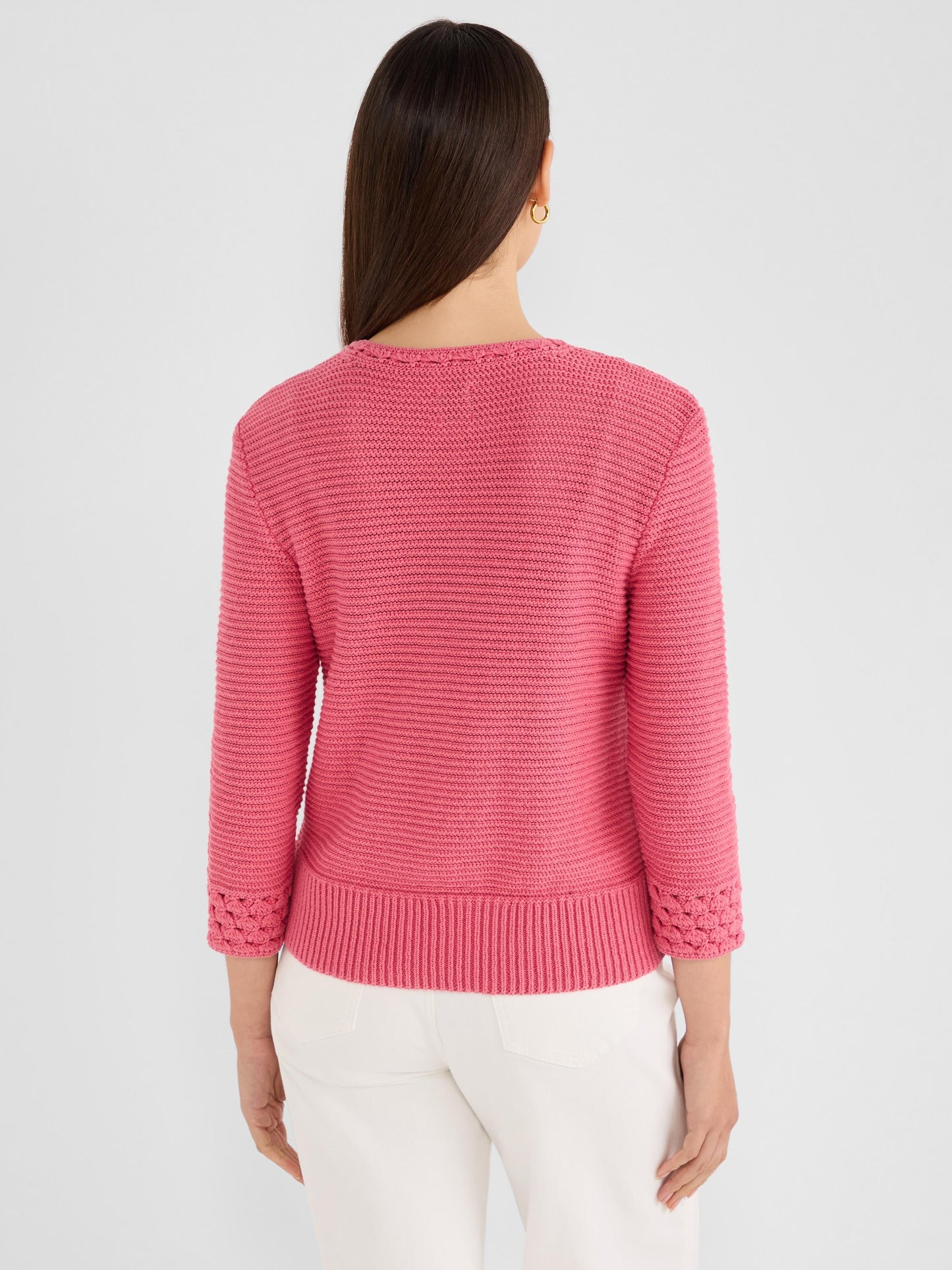 Edged Pop Stitch Sweater