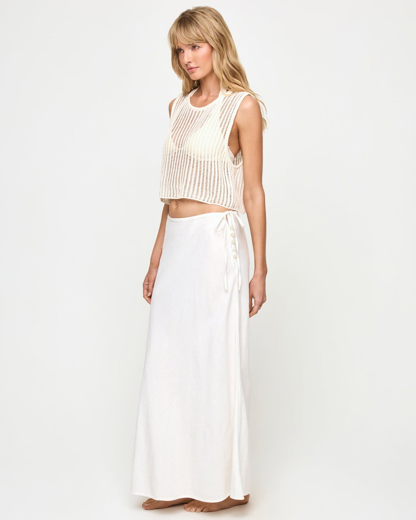Stop and Stare Skirt - Cream