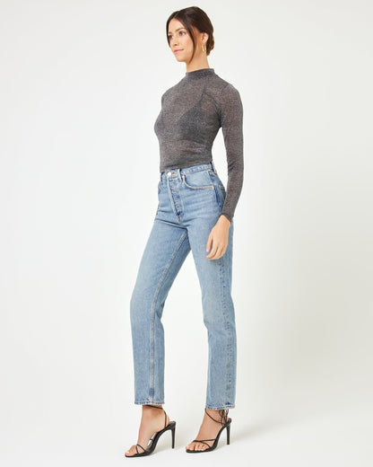 Shimmer Long Sleeve - Black