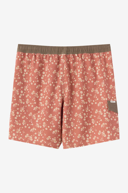 Hermosa Retro 17" Elastic Waist Swim Trunks