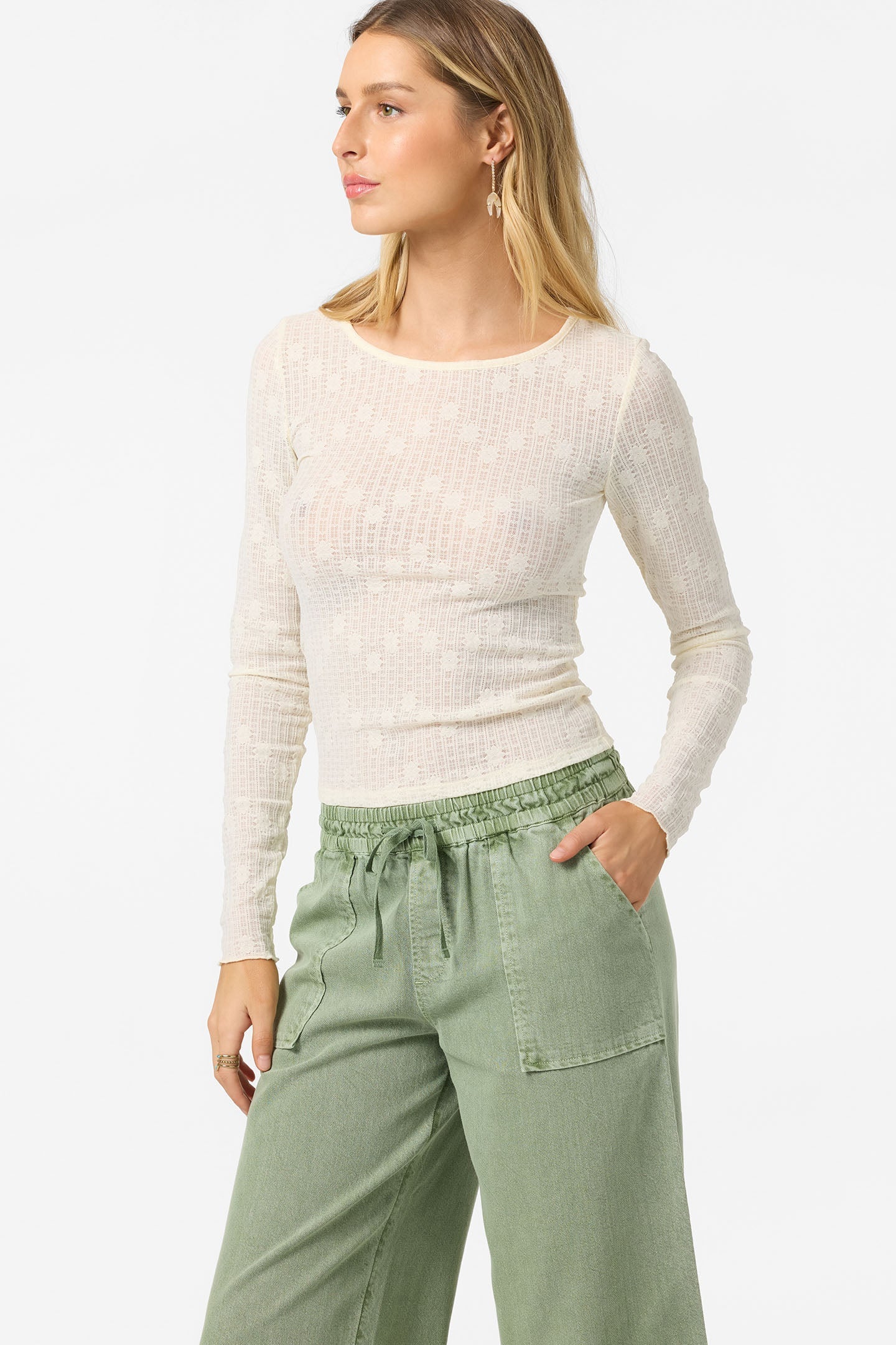 Marliz Lace Long Sleeve Top