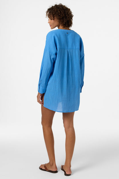 Belizin Long Sleeve Cover-Up Dress