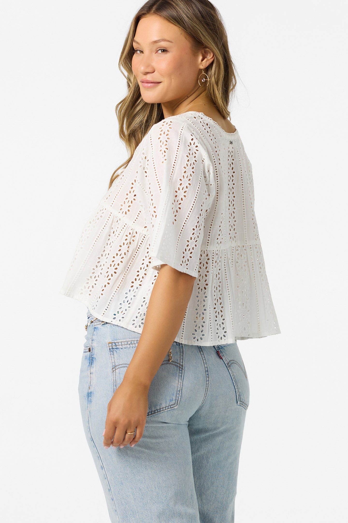 Loni Eyelet Top