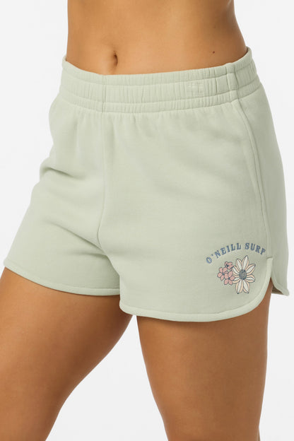 Petal Scallop Fleece Lounge Shorts