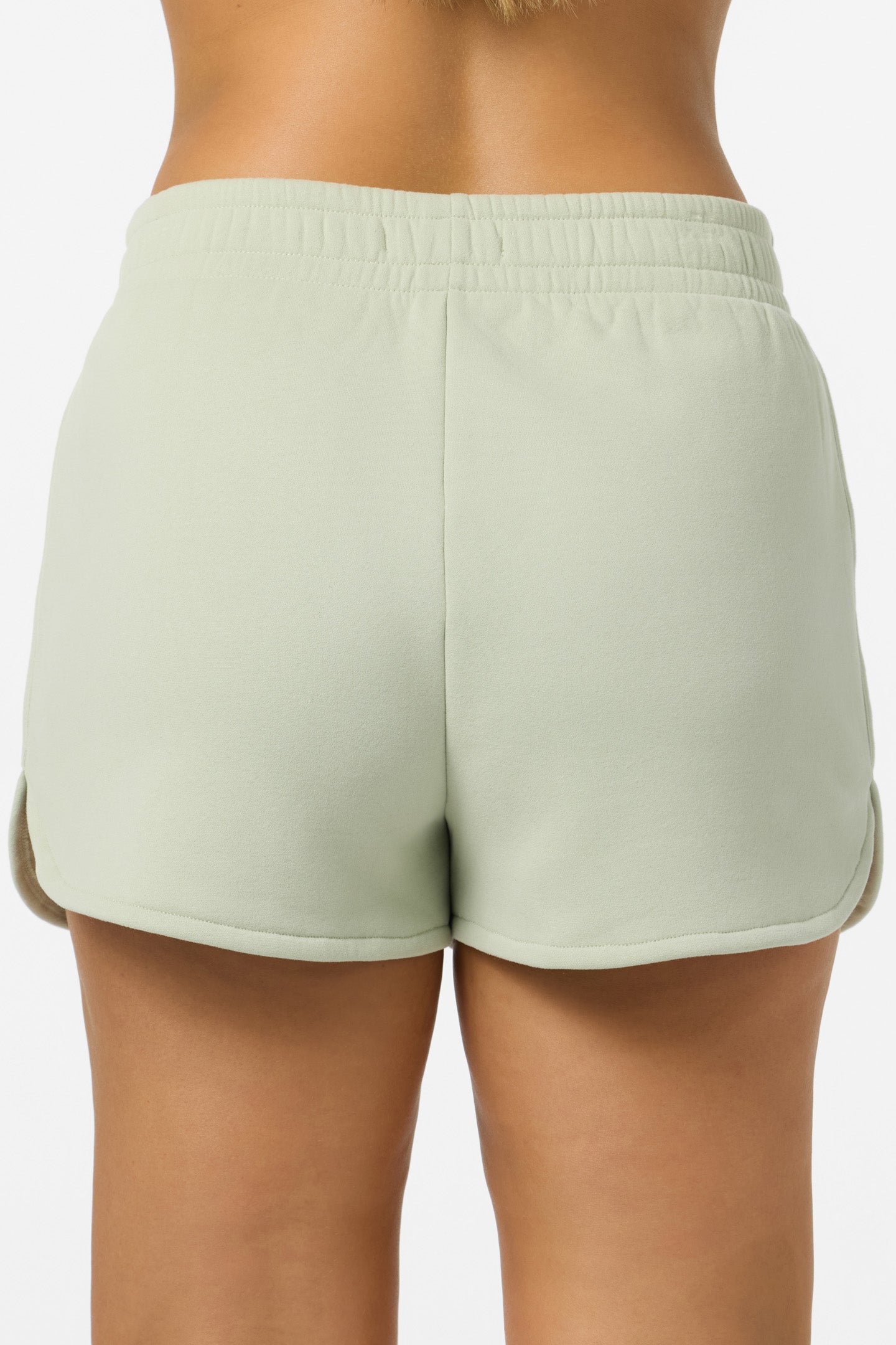 Petal Scallop Fleece Lounge Shorts