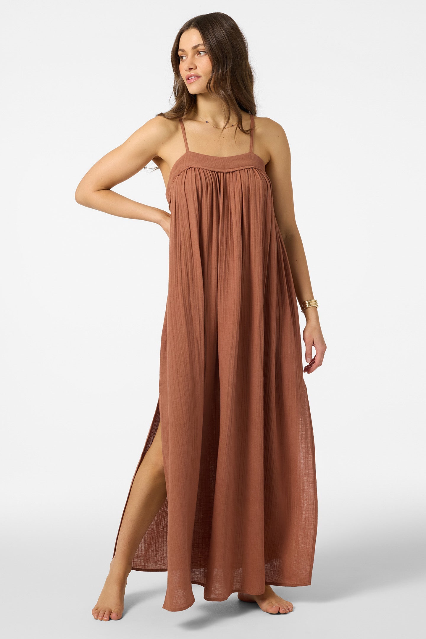 Saltwater Solids Sai Maxi Cover-Up Dress