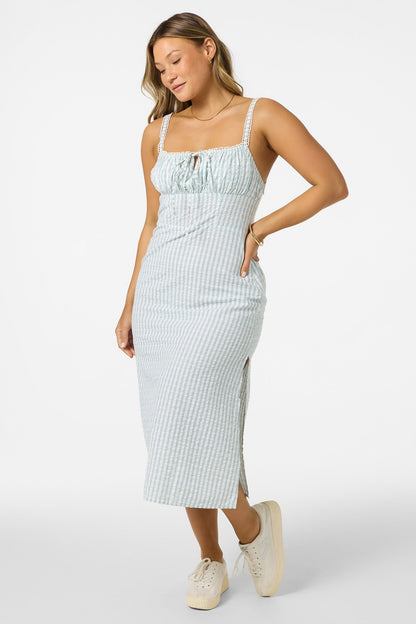 Wiley Plaid Dress Midi Dress