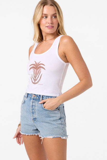 Palm Sun Scoop Neck Tank