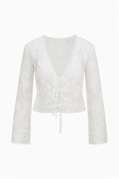 Stacellea Sheer Lace Top