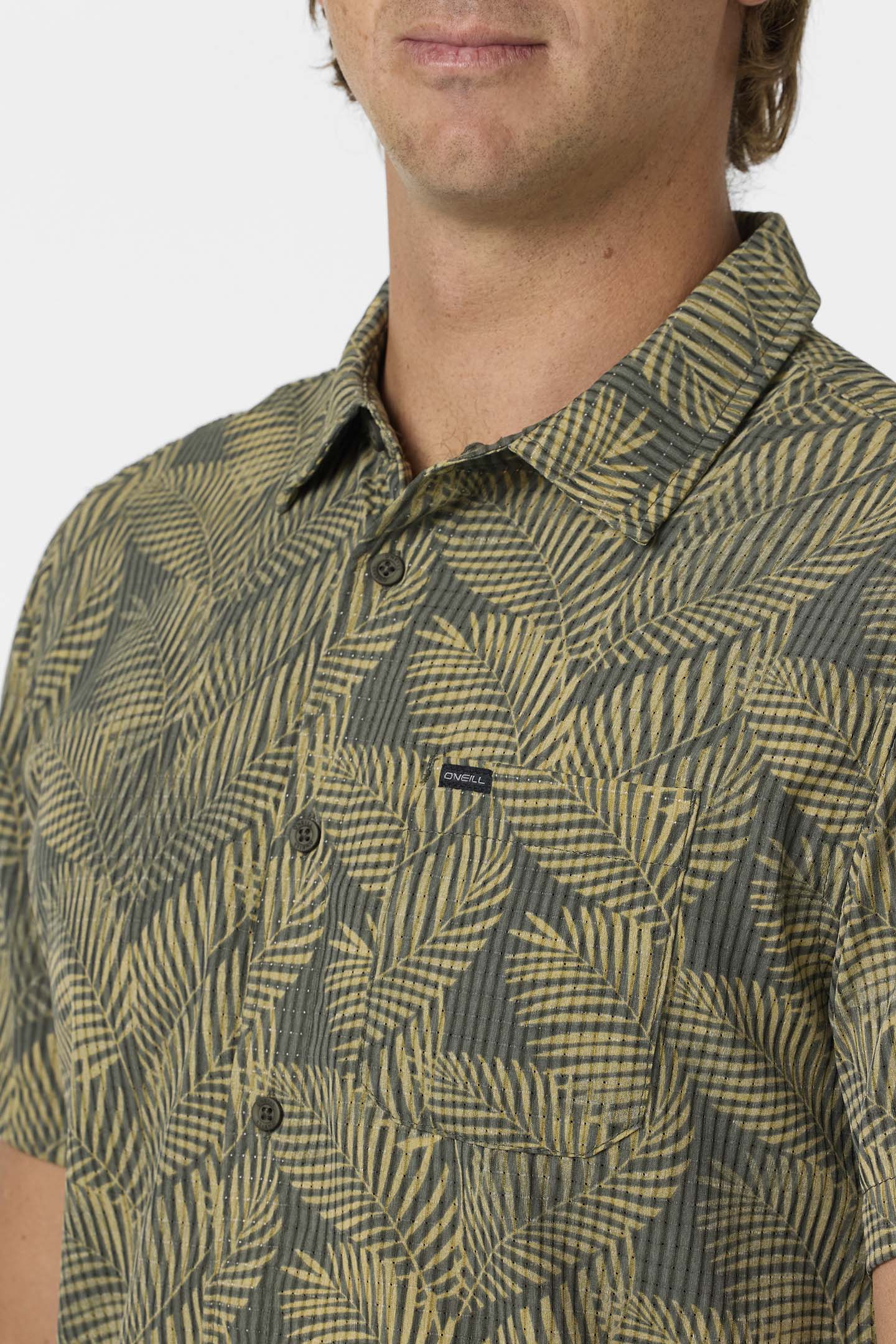 TRVLR Perforated Printed Standard Fit Shirt