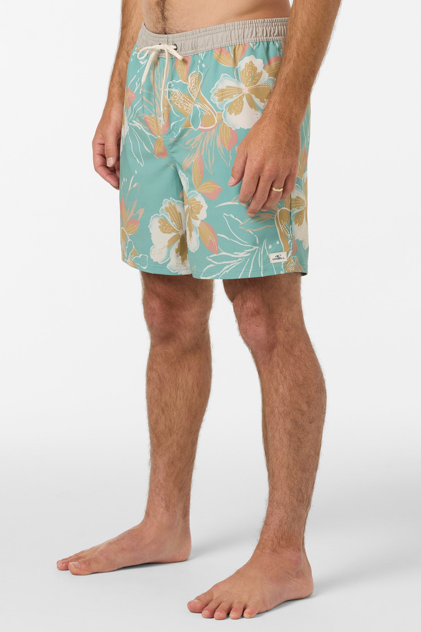 Hermosa Elastic Waist Lined 17" Swim Trunks