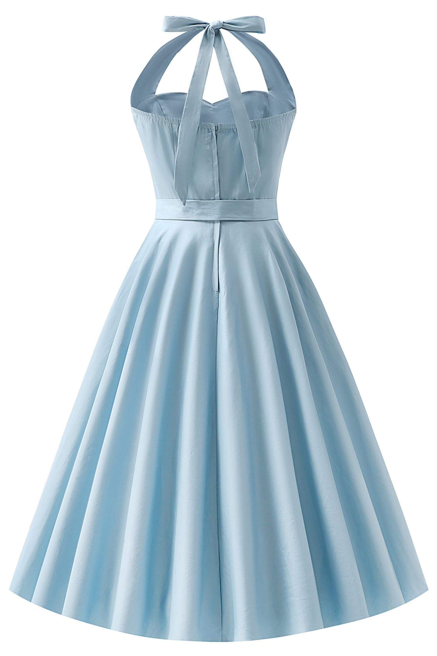 Daisy Light Blue Halter Dress