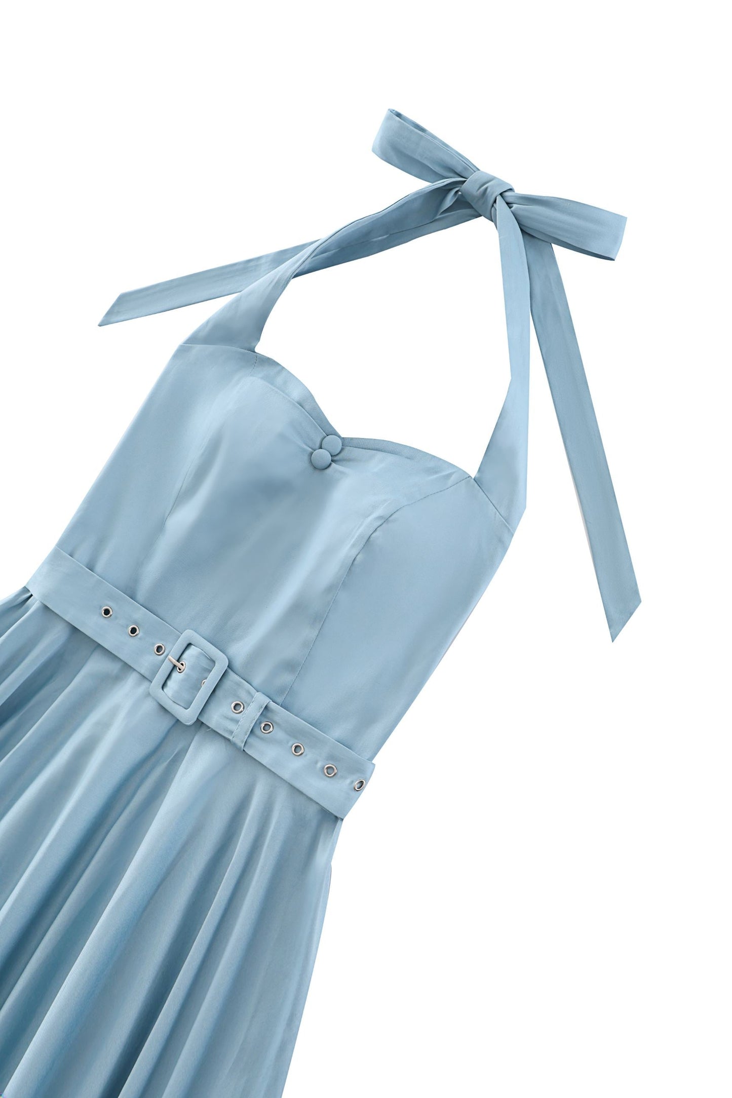 Daisy Light Blue Halter Dress