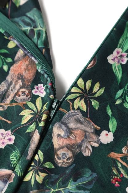 Donna Crossover Koala & Sloth Casual Dress