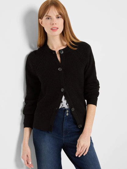 Waffle Tuck Cardigan
