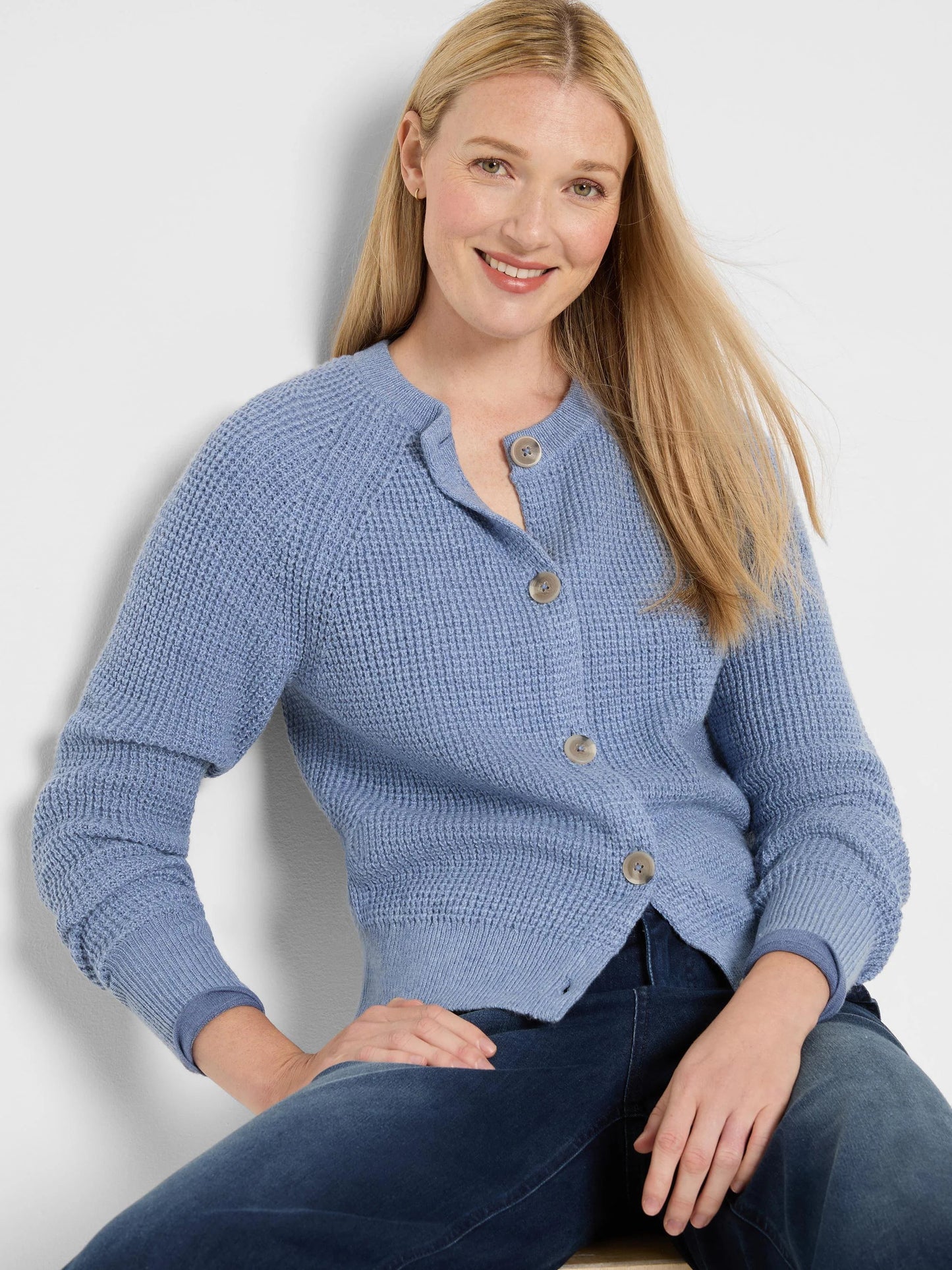 Waffle Tuck Cardigan